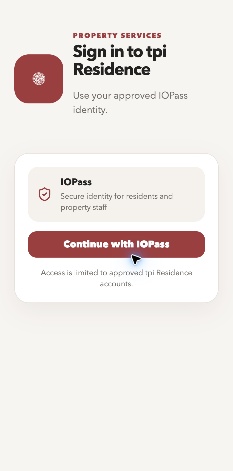 TPI property management operations interface